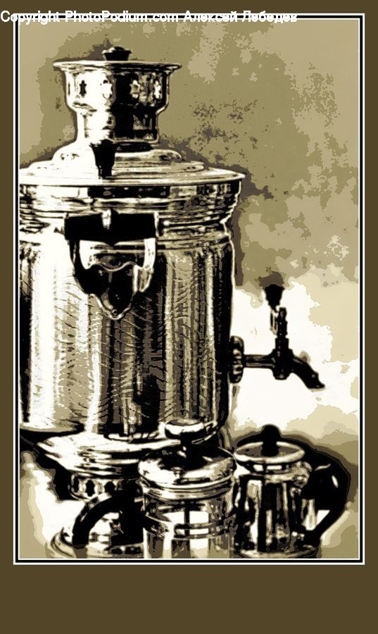 Collage, Poster, Cooker, Slow Cooker, Art, Modern Art, Pot