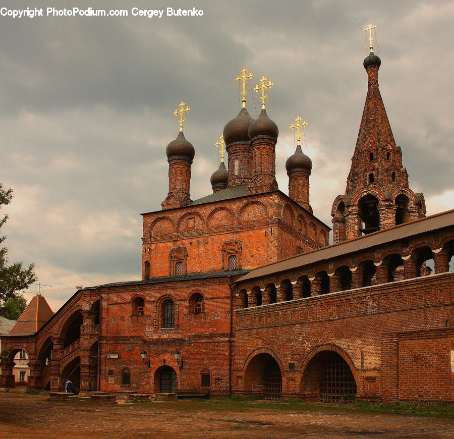 Architecture, Bell Tower, Clock Tower, Tower, Housing, Monastery, Brick