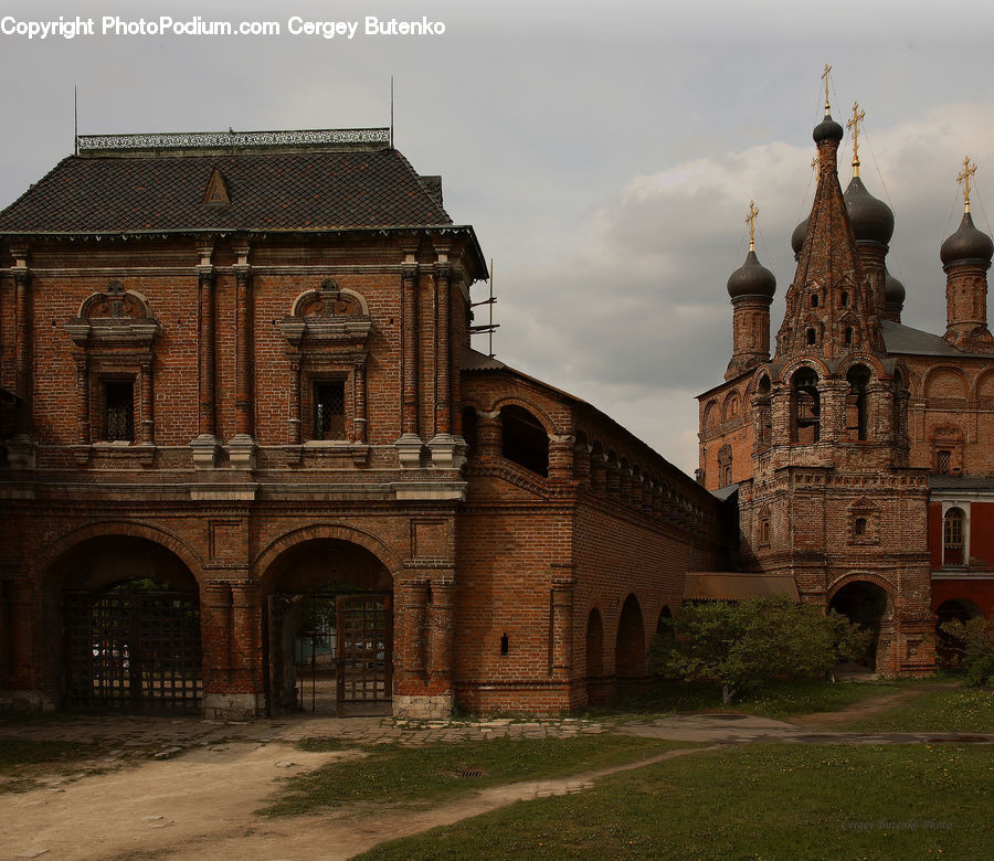 Brick, Architecture, Castle, Mansion, Palace, Bell Tower, Clock Tower