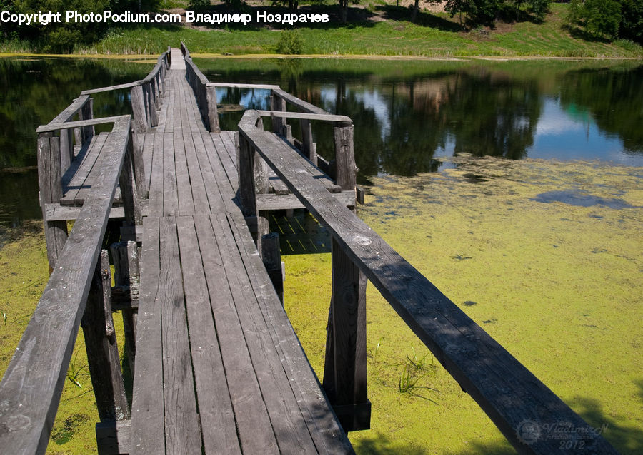 Boardwalk, Deck, Path, Sidewalk, Walkway, Bench, Banister