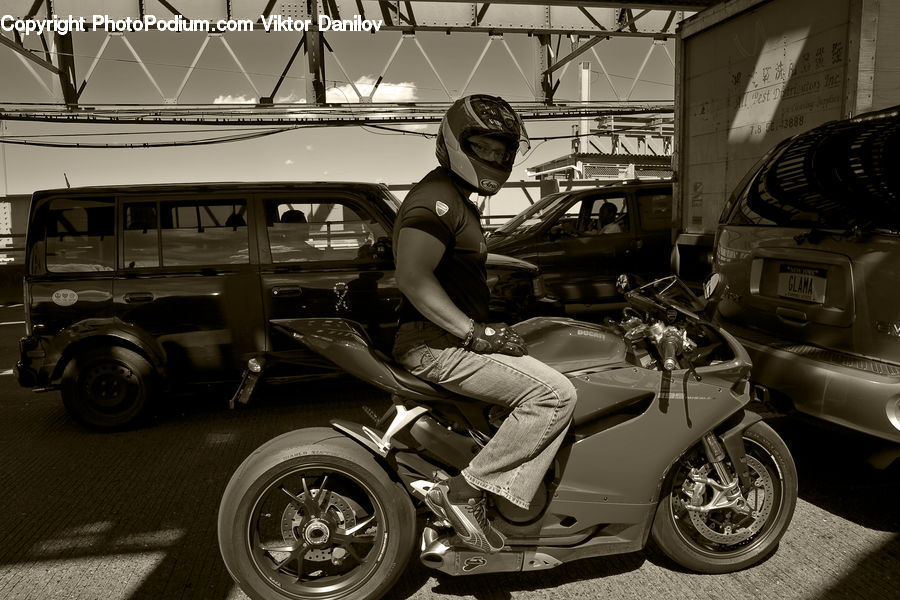 Motor, Motorcycle, Vehicle, Automobile, Car, Sedan, Suv