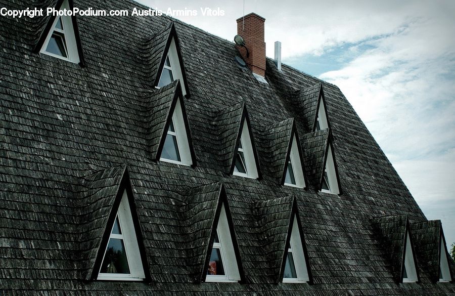 Triangle, Building, Cottage, Housing, Coat, Overcoat, City
