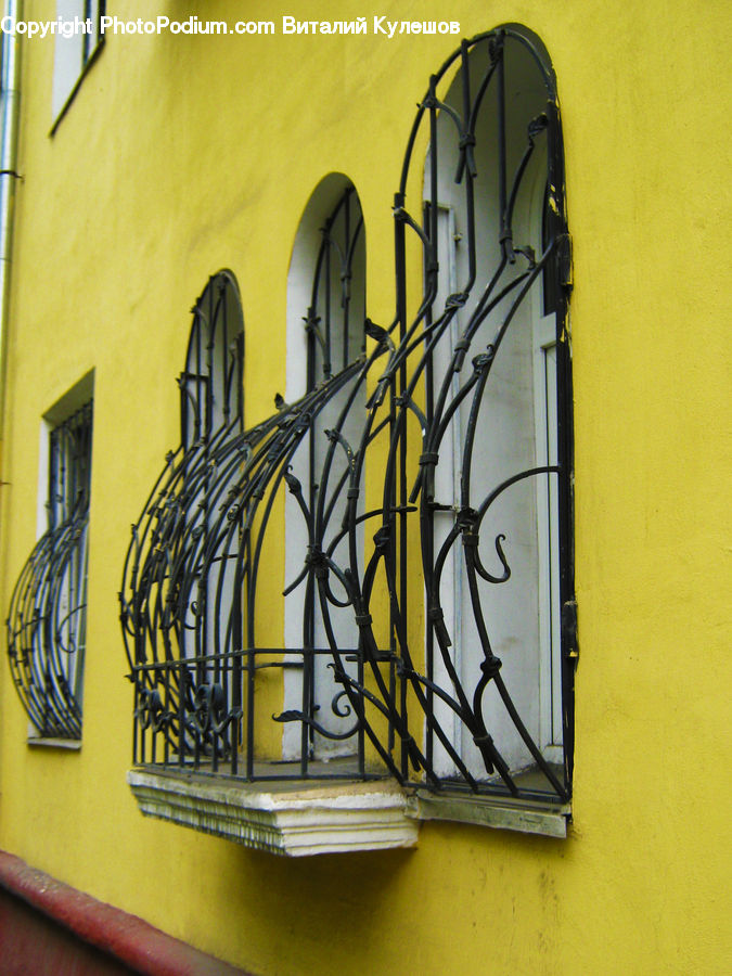 Balcony, Doodle, Drawing, Emblem, Logo