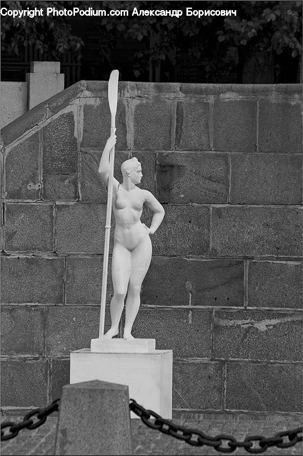 Plant, Potted Plant, Art, Sculpture, Statue, Brick, Adapter