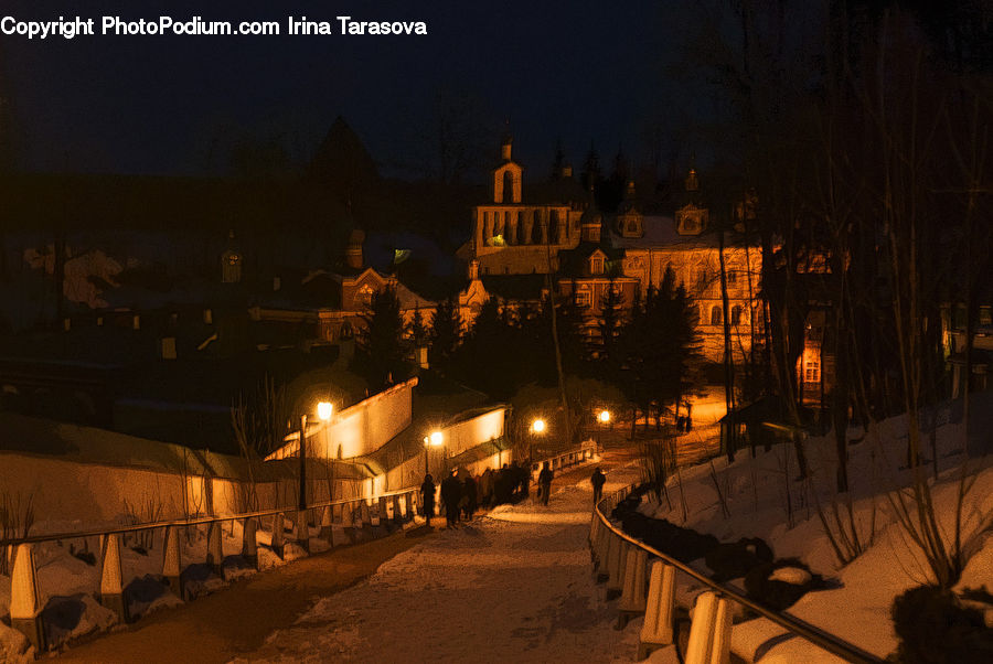 Architecture, Castle, Fort, Night, Outdoors, Church, Downtown
