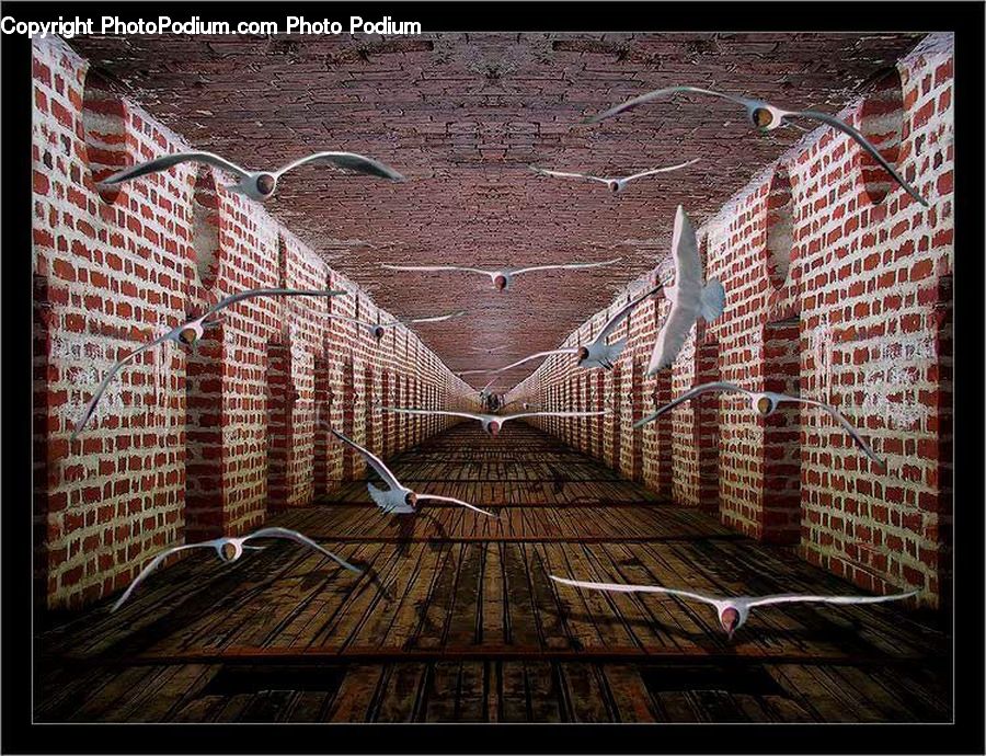 Brick, Alley, Alleyway, Road, Street, Town, Art