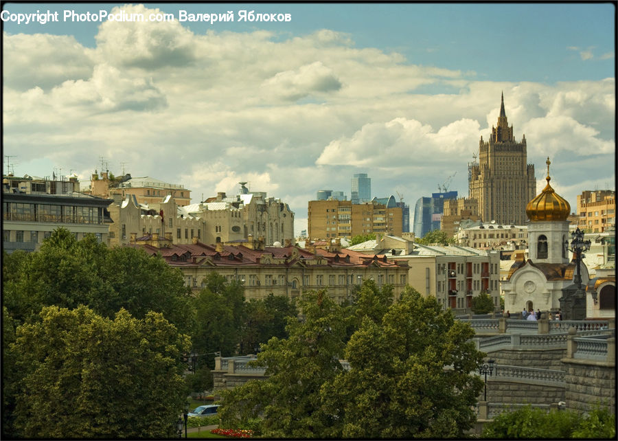 Architecture, Castle, Fort, City, Downtown, Metropolis, Urban
