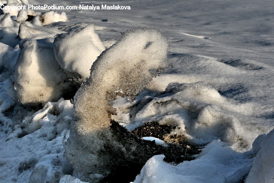 Ice, Outdoors, Snow, Sea, Water, Sea Waves