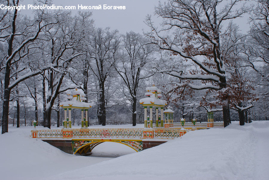 Park, Ice, Outdoors, Snow, Landscape, Nature, Scenery