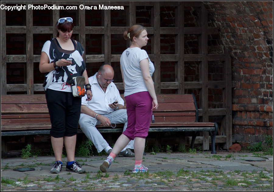 Human, People, Person, Bench, Leisure Activities, Brick, Female
