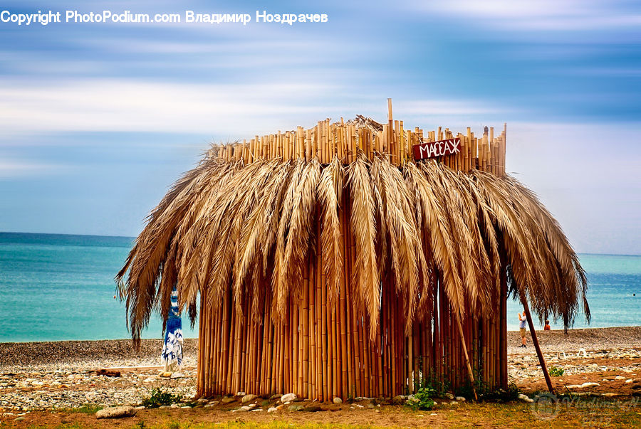 Cabin, Hut, Rural, Shack, Shelter, Building, Beach