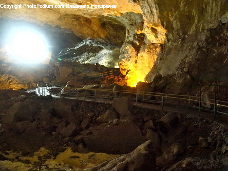 Mining, Hole, Rock, Soil, Cave, Outdoors, Ground
