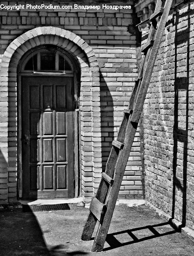 Brick, Window, Alley, Alleyway, Road, Street, Town