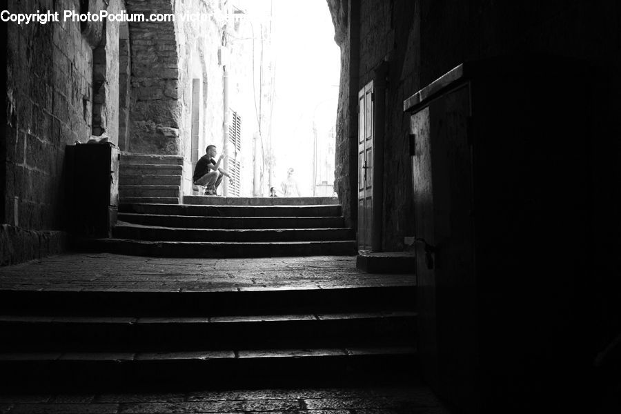 Alley, Alleyway, Road, Street, Town, Brick, Crypt