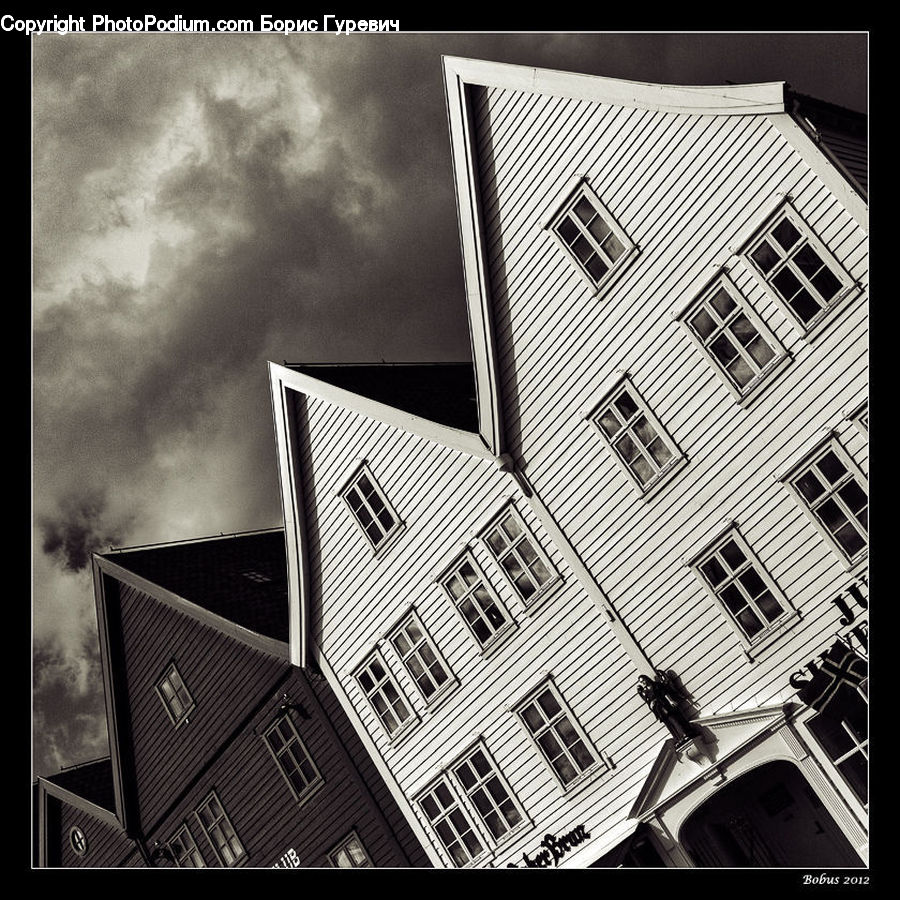 Architecture, City, Downtown, High Rise, Skyscraper, Paper, Building