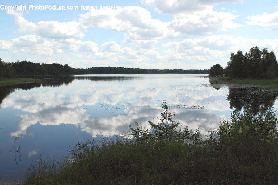 Lake, Outdoors, Water, Nature, Landscape, Scenery, Field