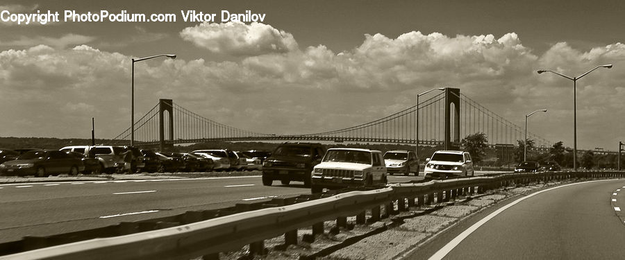 Road, Bridge, Intersection, Freeway, Highway, City, Downtown