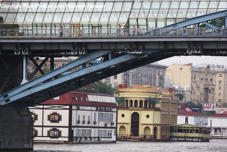 Downtown, Neighborhood, Town, Bridge, Freeway, Overpass, Building