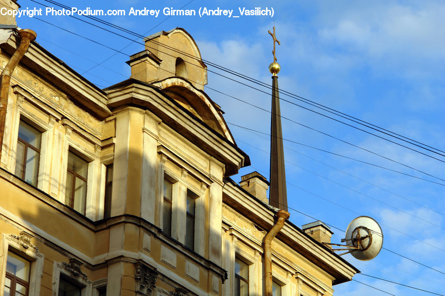 Building, Balcony, Column, Pillar, Architecture, Downtown, Town