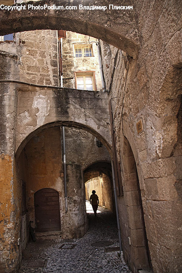 Castle, Fort, Window, Balcony, Brick, Crypt, Tomb