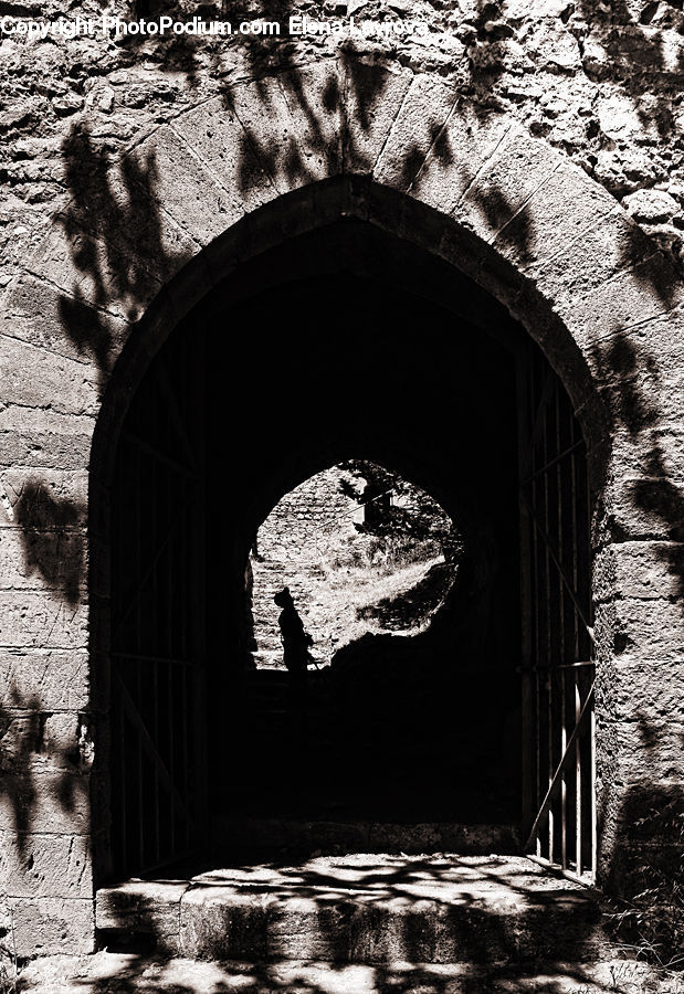 Arch, Alley, Alleyway, Road, Street, Crypt