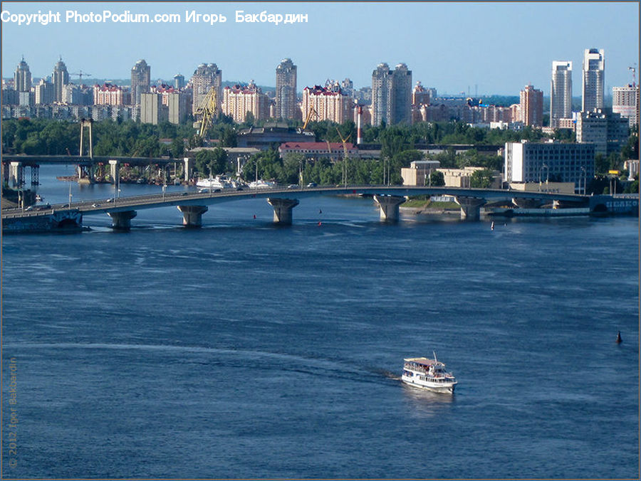 City, Downtown, Metropolis, Urban, Harbor, Port, Waterfront