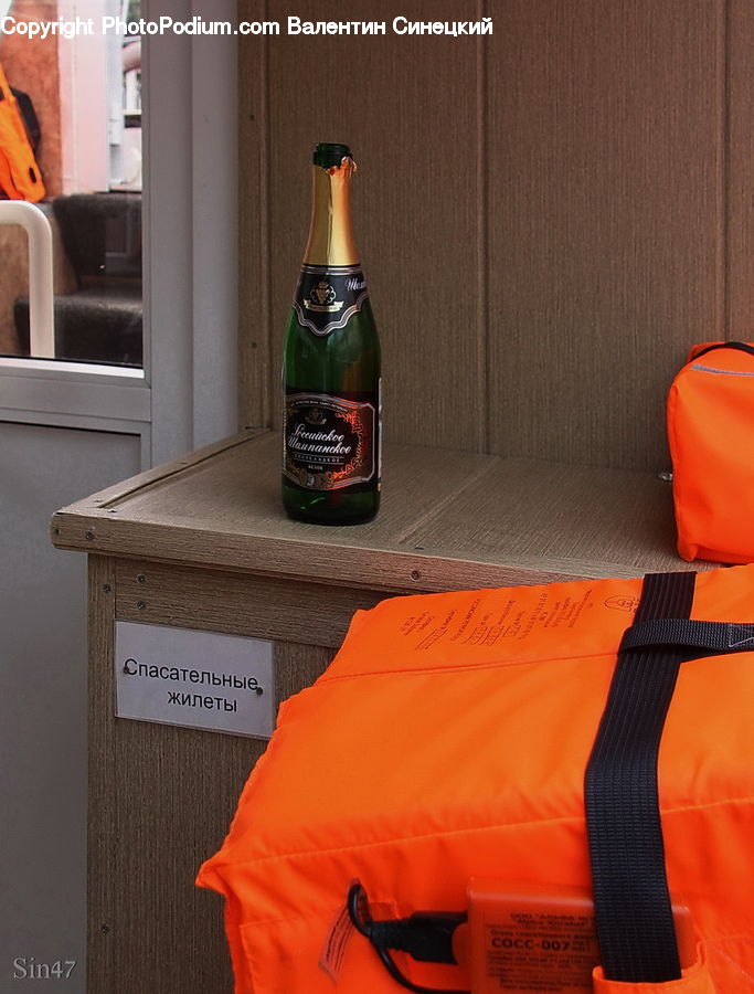 Bottle, Beverage, Drink, Lifejacket, Vest