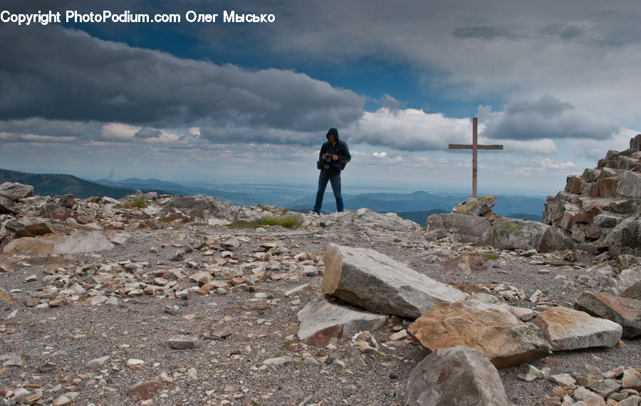 Rubble, Rock, Cliff, Outdoors, Mountain, Valley, Coast