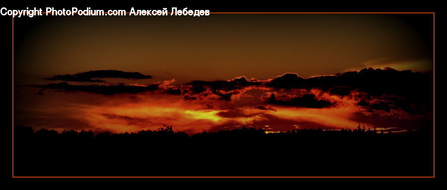 Dawn, Dusk, Red Sky, Sky, Sunrise, Sunset, Azure Sky