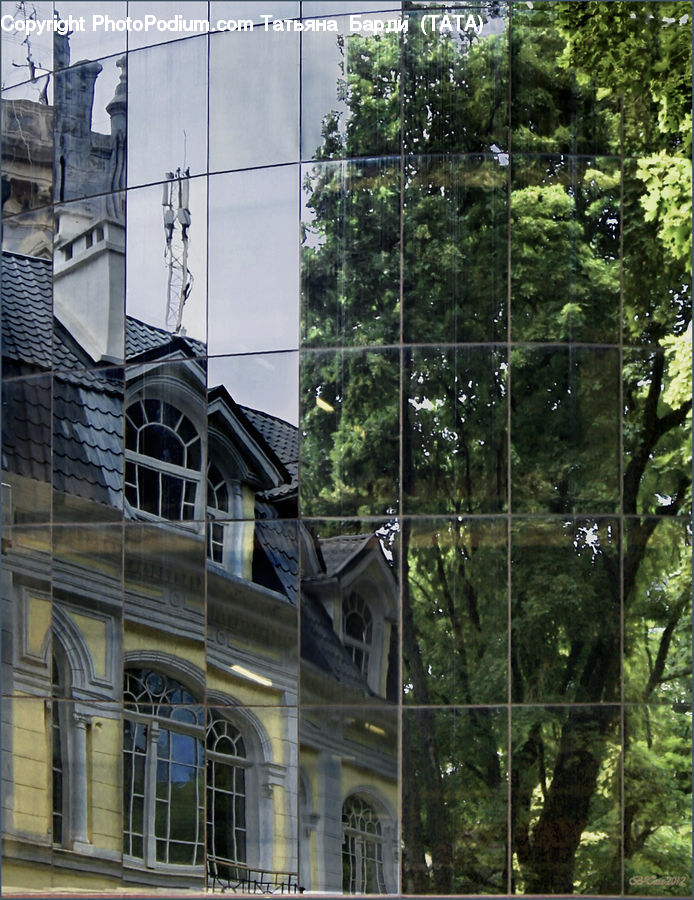 Collage, Poster, Building, Office Building, Deck, Housing, Porch
