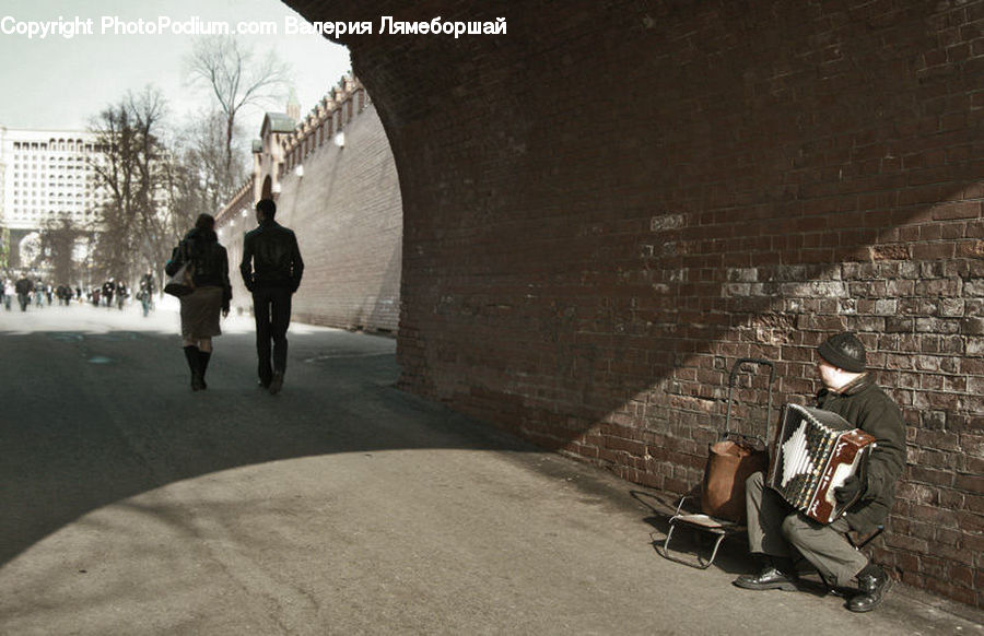 People, Person, Human, Accordion, Musical Instrument, Leisure Activities, Walking