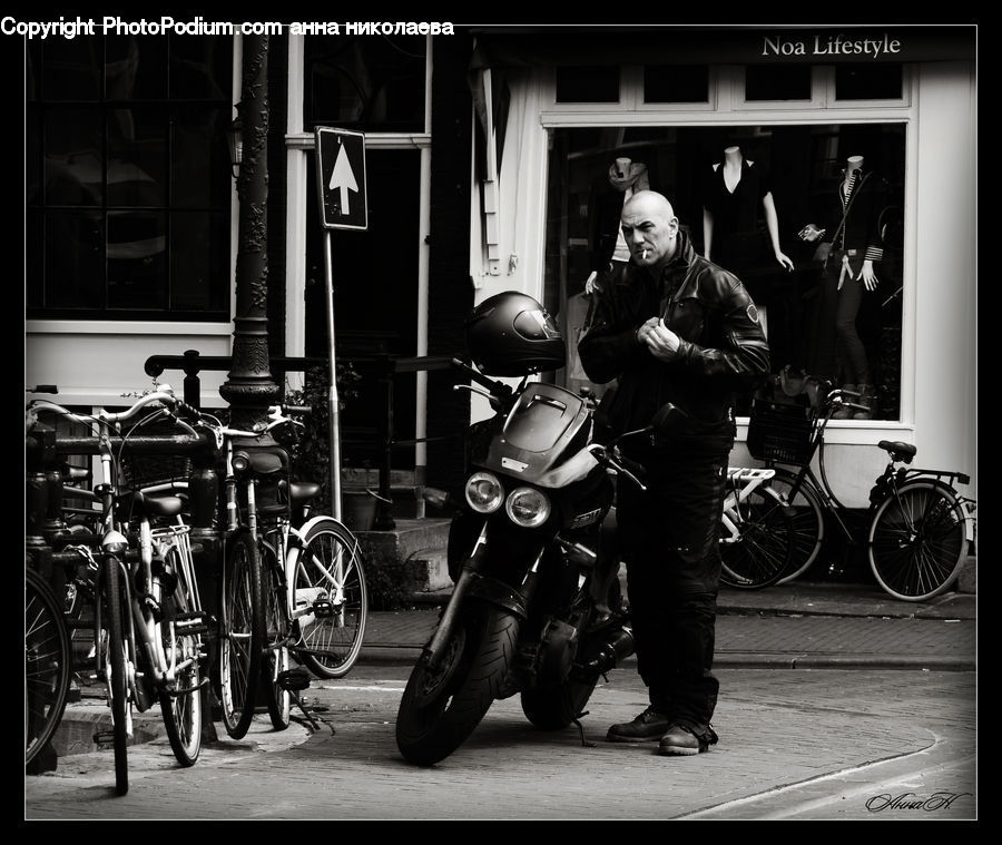 Bicycle, Bike, Vehicle, Motor, Motorcycle, Scooter, Performer