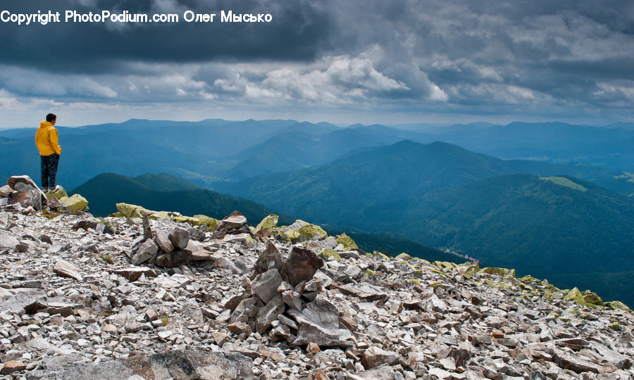 Rubble, Crest, Mountain, Outdoors, Peak, Rock, Hiking