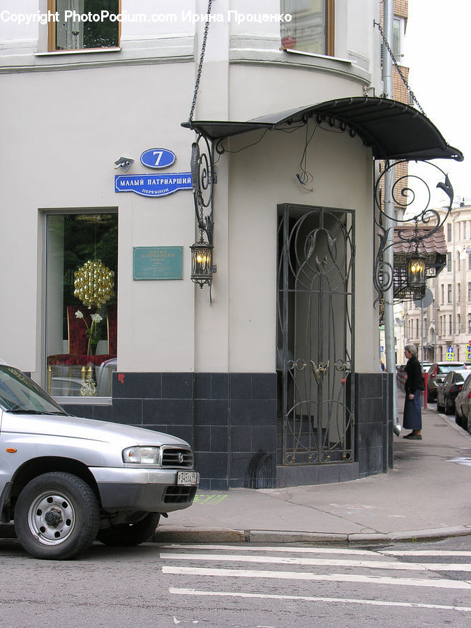 Automobile, Car, Vehicle, Building, Caravan, Van
