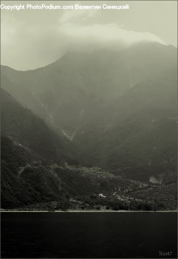 Alps, Crest, Mountain, Peak, Outdoors, Valley, Forest