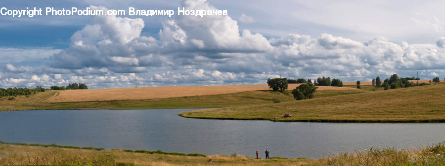 Field, Grass, Grassland, Land, Outdoors, Cloud, Cumulus