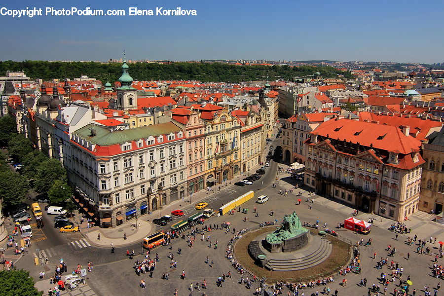 Architecture, Downtown, Plaza, Town, Town Square, City, Metropolis