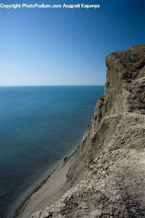 Cliff, Outdoors, Beach, Coast, Sea, Water, Promontory