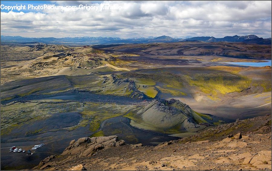 Basin, Outdoors, Hiking, Leisure Activities, Aerial View, Mountain, Mountain Range