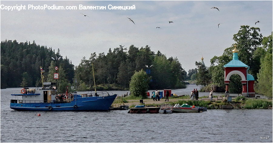 Boat, Watercraft, Barge, Tugboat, Architecture, Church, Worship