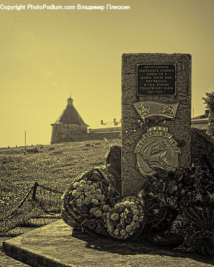 Plaque, Tomb, Tombstone, Architecture, Church, Worship, Spire