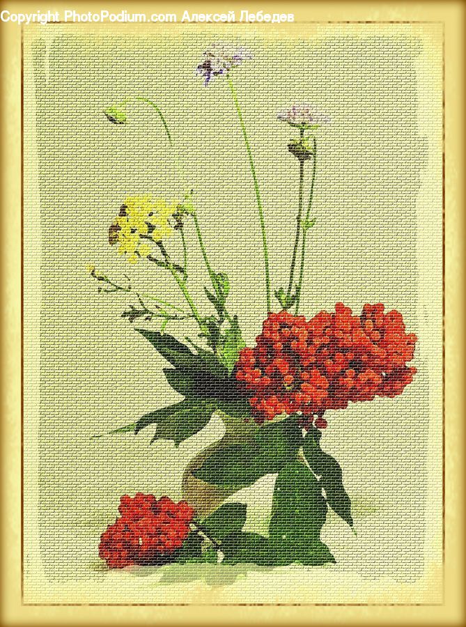Embroidery, Art, Carpet, Tapestry, Floral Design, Accessories, Bead