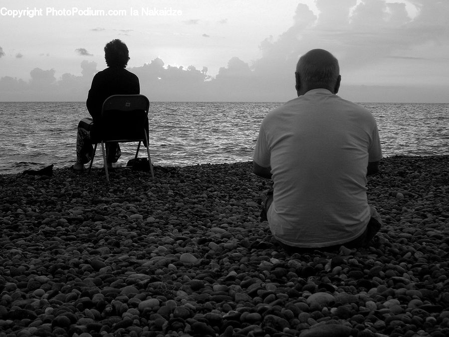 Human, People, Person, Bench, Back, Outdoors, Sea