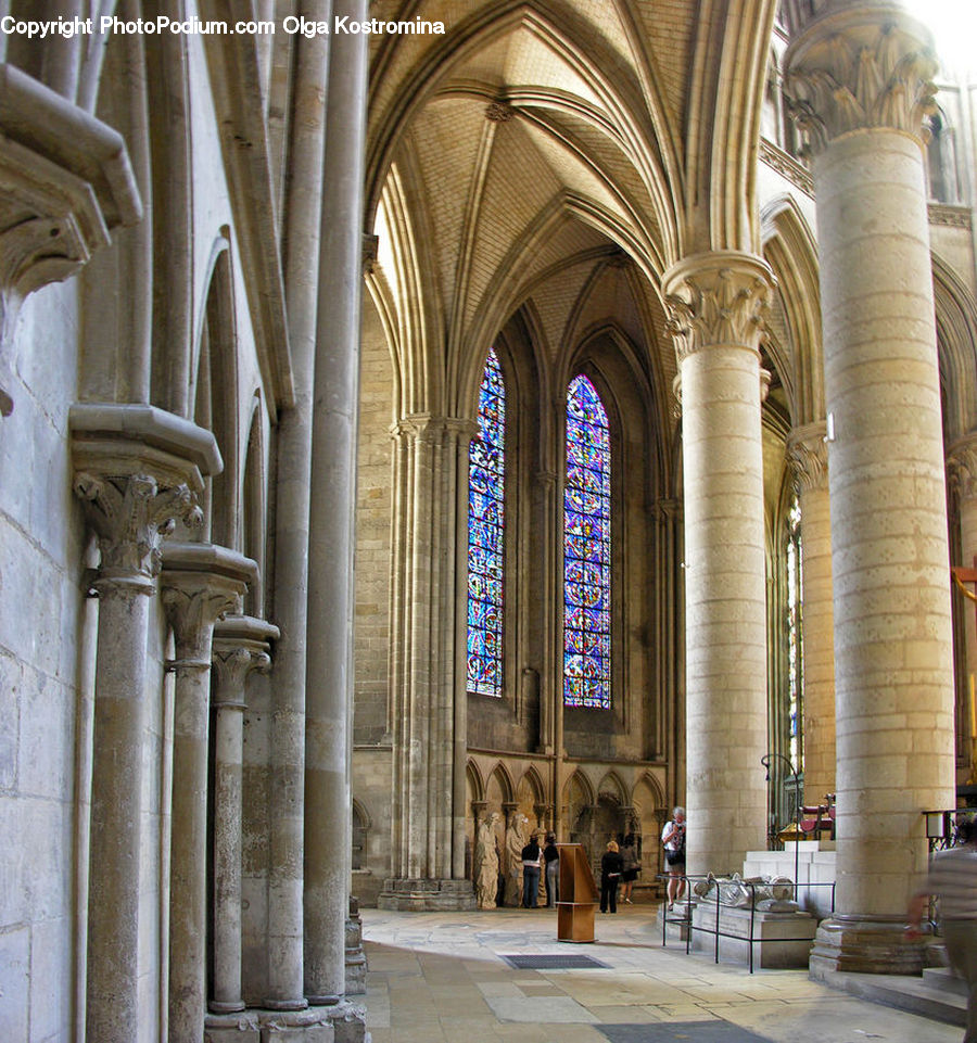 Column, Pillar, Aisle, Corridor, Architecture, Church, Worship