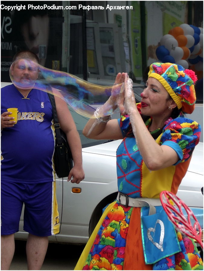 Human, People, Person, Clown, Performer, Bikini, Maillot
