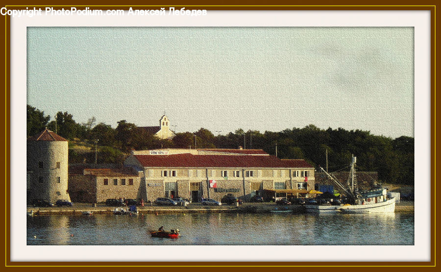 Building, Cottage, Housing, Collage, Poster, Brick, Villa
