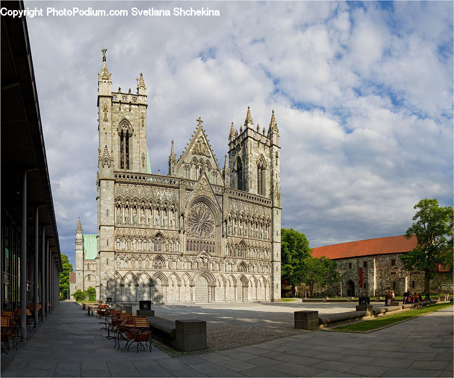 Architecture, Downtown, Plaza, Town Square, Bell Tower, Clock Tower, Tower