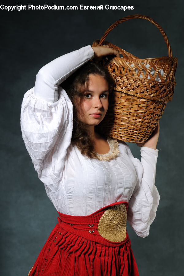 People, Person, Human, Dance, Dance Pose, Costume, Basket