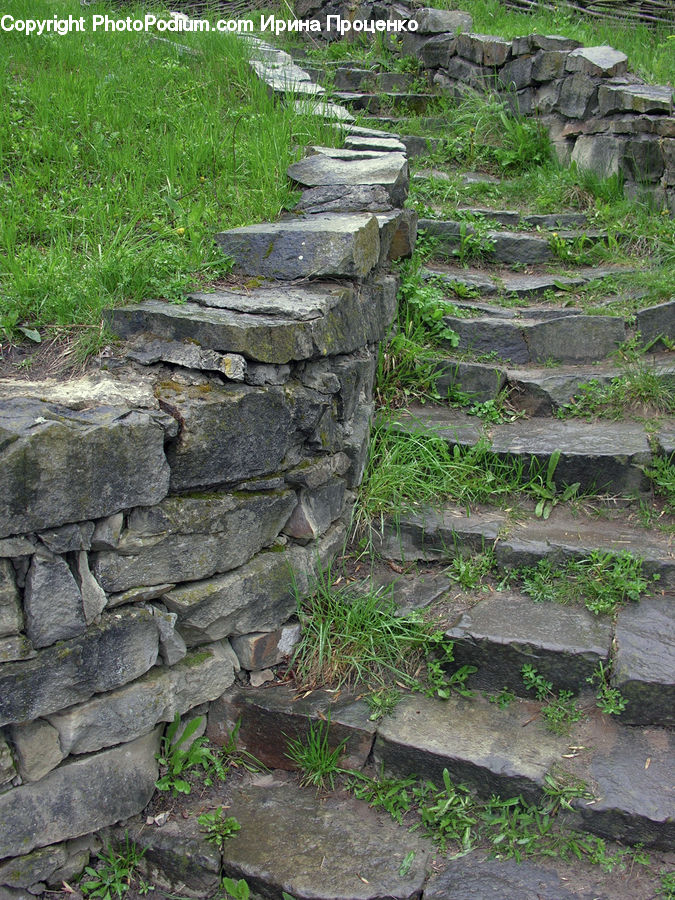Flagstone, Rock, Path, Road, Walkway, Sidewalk, Trail