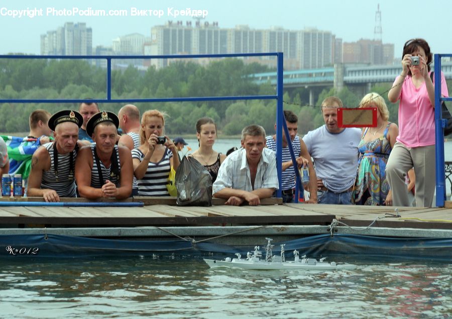 People, Person, Human, Boat, Watercraft, Bench, Computer